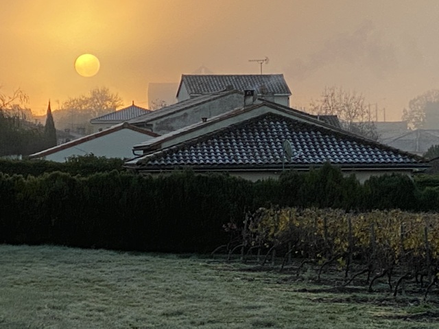 Triac en hiver, maisons givrées